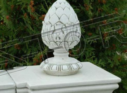 Mauer Deko Blumen Vase Gefäss Garten Terrasse Dekoration Statue